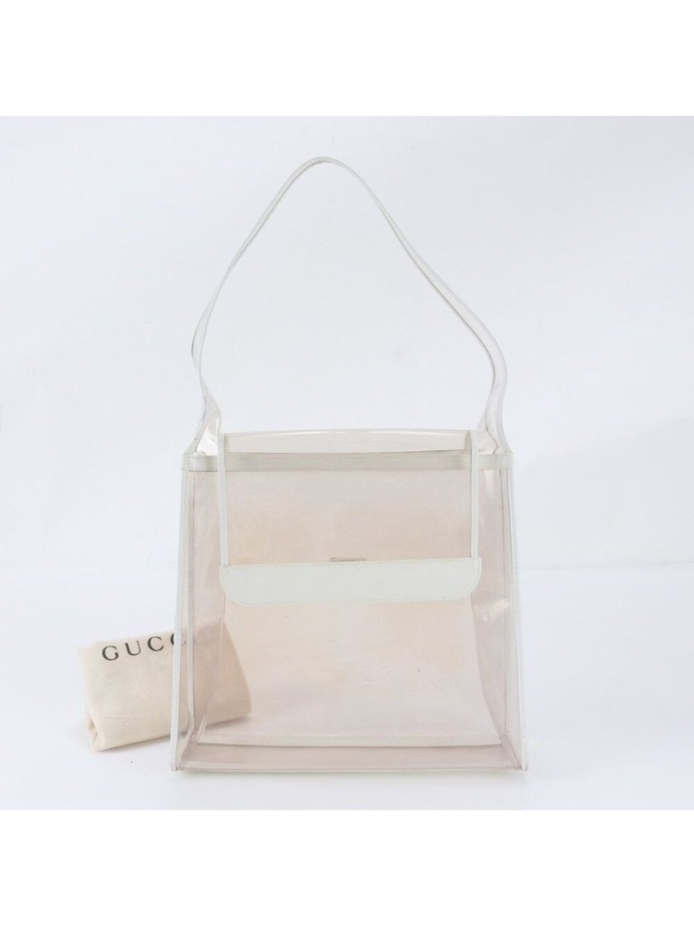 Gucci Clear Leather Shoulder Bag